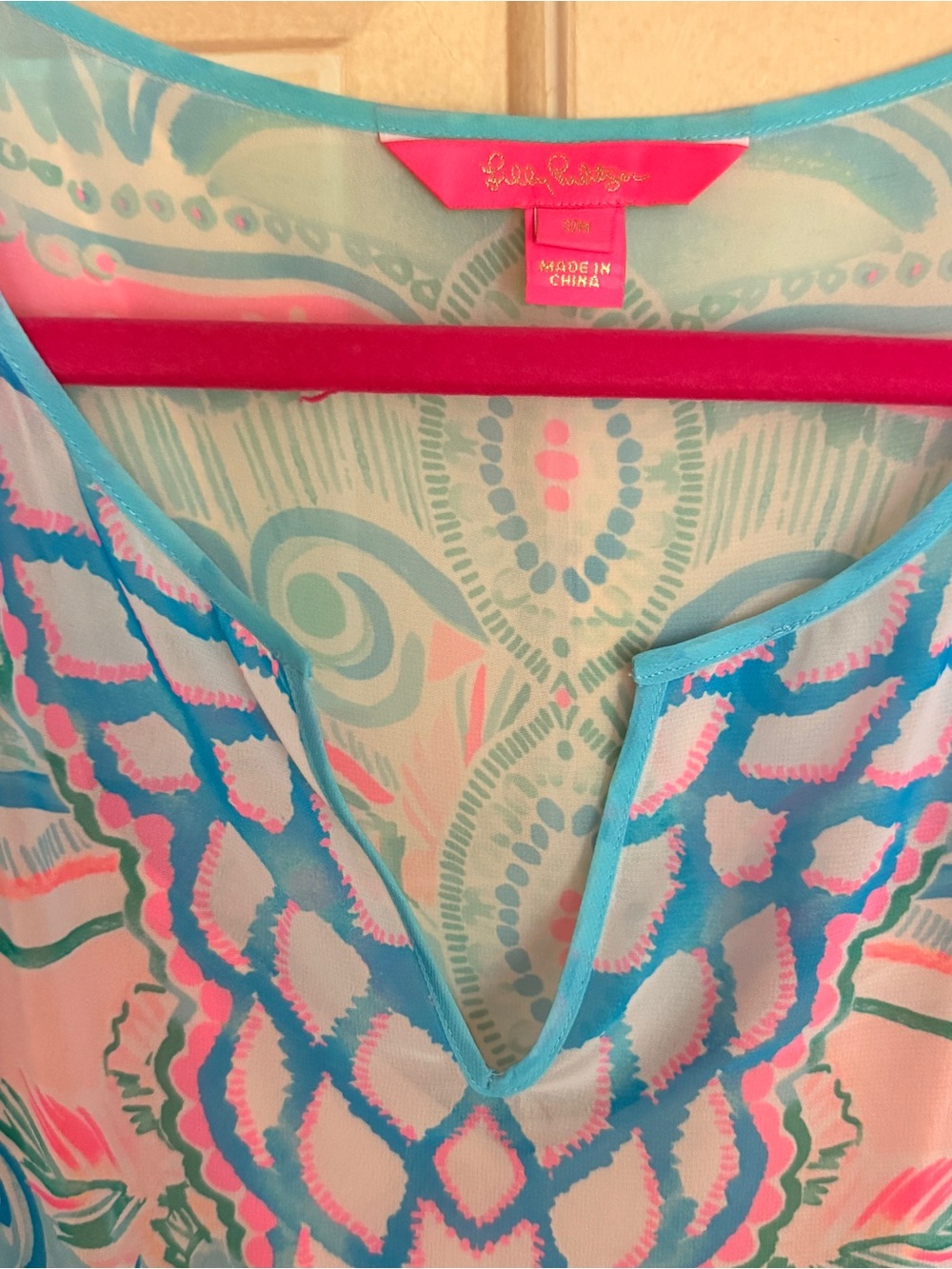 EUC Lilly Pulitzer Kassandra Maxi Caftan in Hot Tamale - Picture 2 of 9